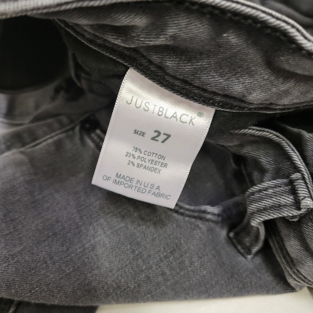 Just Black Skinny Jeans Womens‎ Size 27 Stretch Grey Slim Denim Pants Grey Wash - Picture 5 of 7